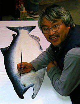 Gyotaku fish printing Eiji Umemura